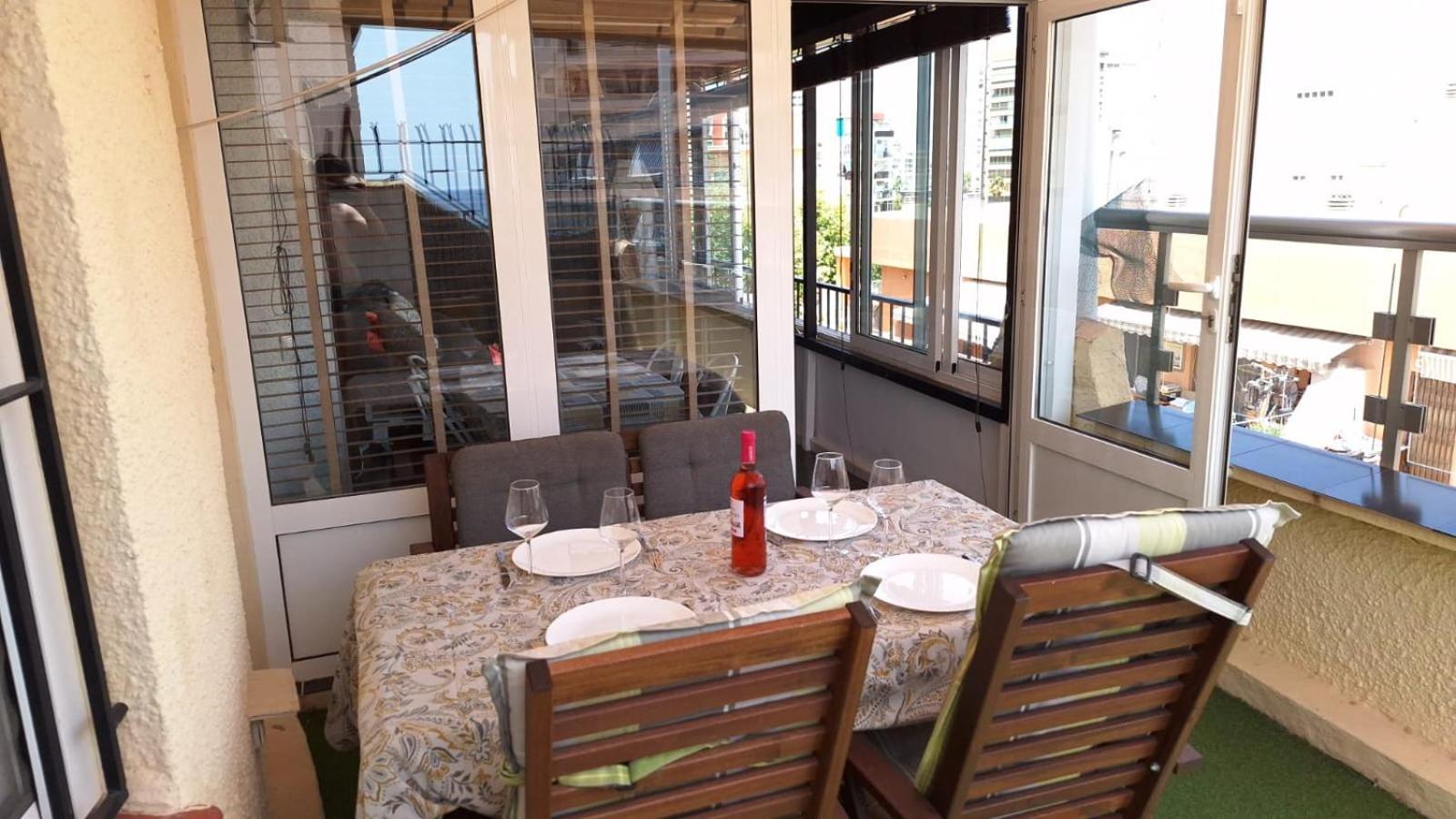 Atico Centrico, 50M De La Playa, Vista Al Mar, Wifi Fibra, Gran Terraza Leilighet Calpe Eksteriør bilde